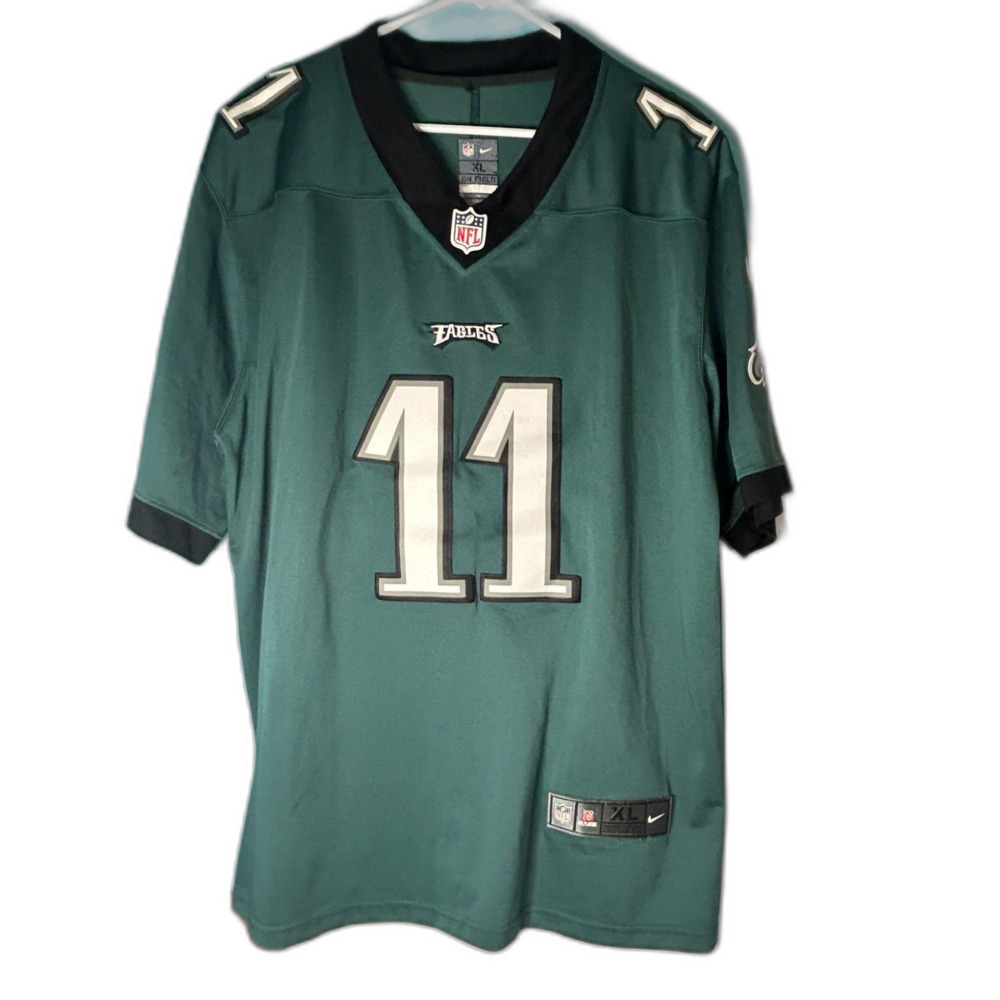 Nike Philadelphia Eagles #11 Carson Wentz Jersey Size XL Green